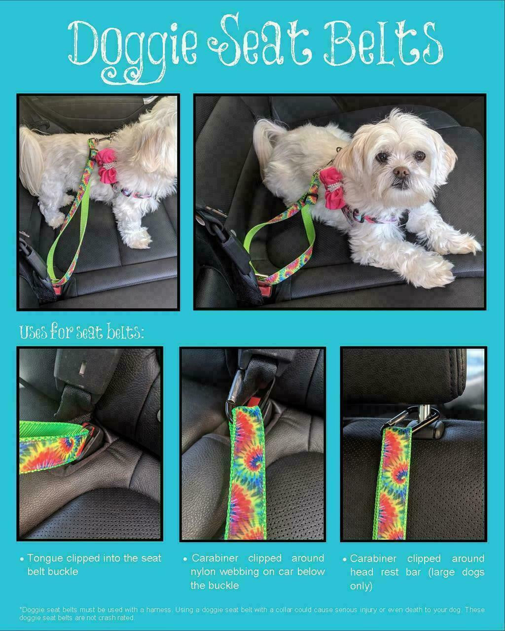 Blue Serape Seat Belt (Large)