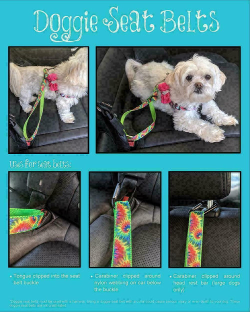 Blue Aztec Seat Belt (Large)