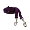 Purple Double Dog Dog Leash (4.5')