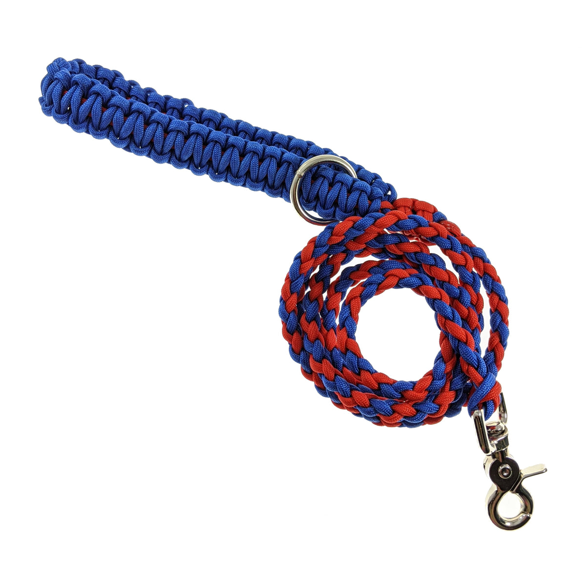 Blue & Red Paracord leash (5')