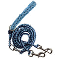 Shades of Blue Paracord Dual Leash (5')