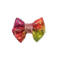Red/Yellow Ombre Sequin Bowtie - 3"
