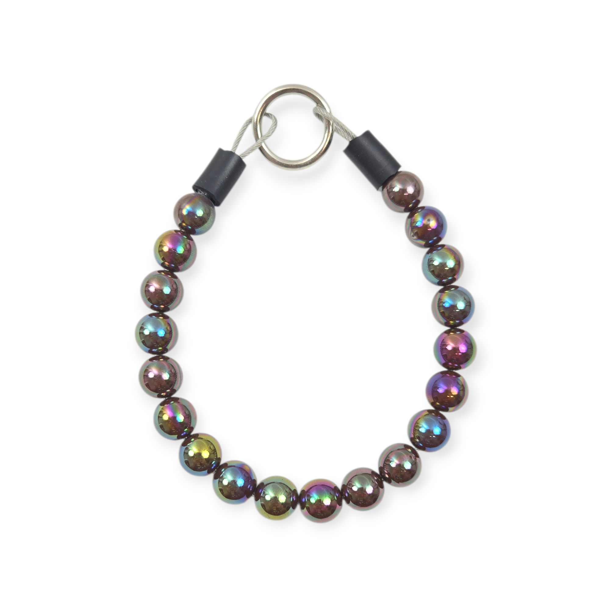 Oil Spill Beaded Collar - 10.75"