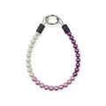 Ombre Purple Pearl Beaded Collar - 11.5"