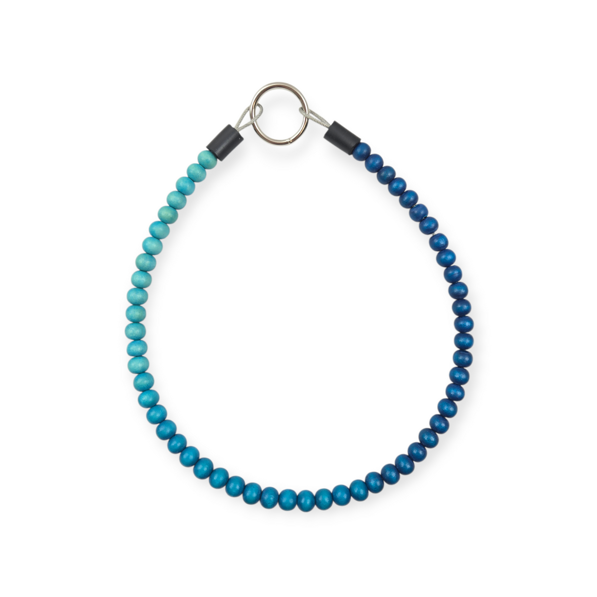 Teal Ombre Beaded Collar - 18.25"