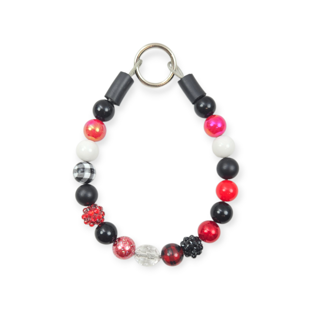 Buffalo Plaid Beaded Collar - 9.75"