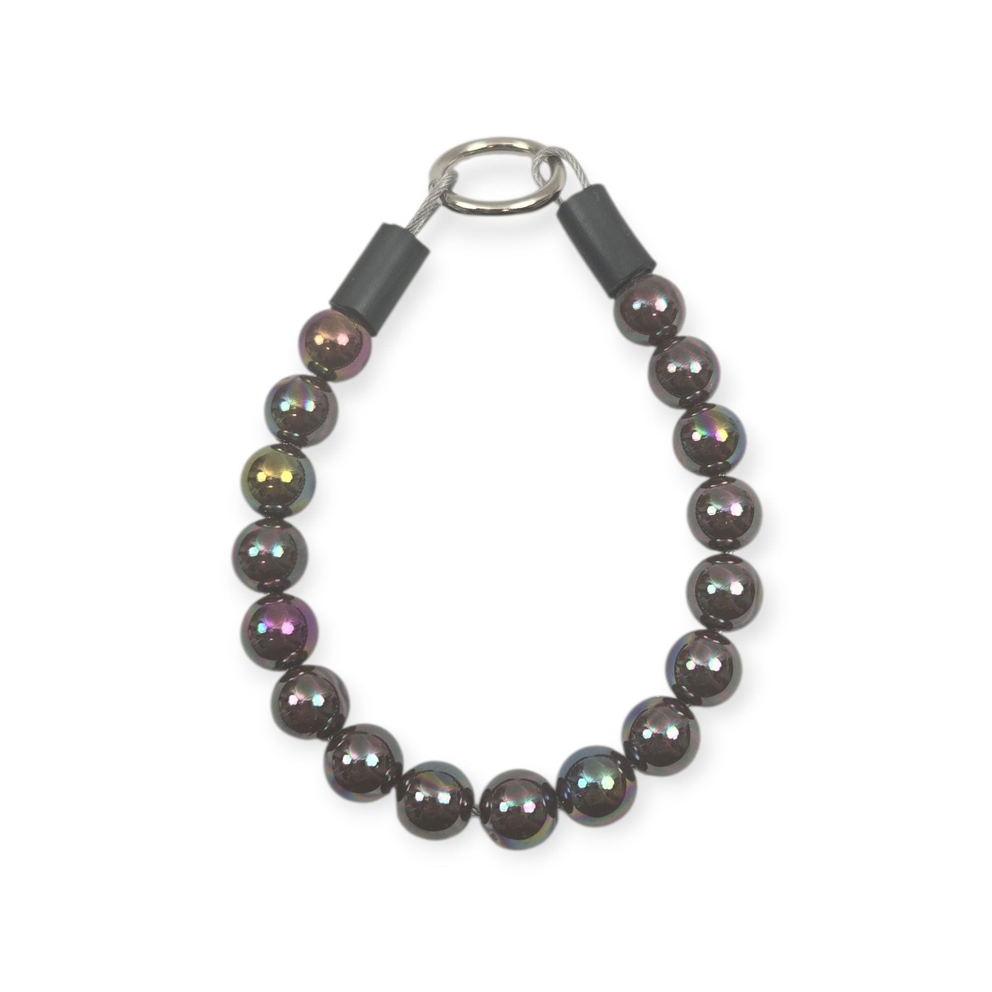 Oil Spill Beaded Collar - 10"