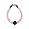 Pink Pearl with Rose Beaded Collar - 12"