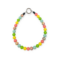 Rainbow Geometric Beaded Collar - 16"