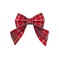Red Tartan Plaid Sailor Bow - 5"