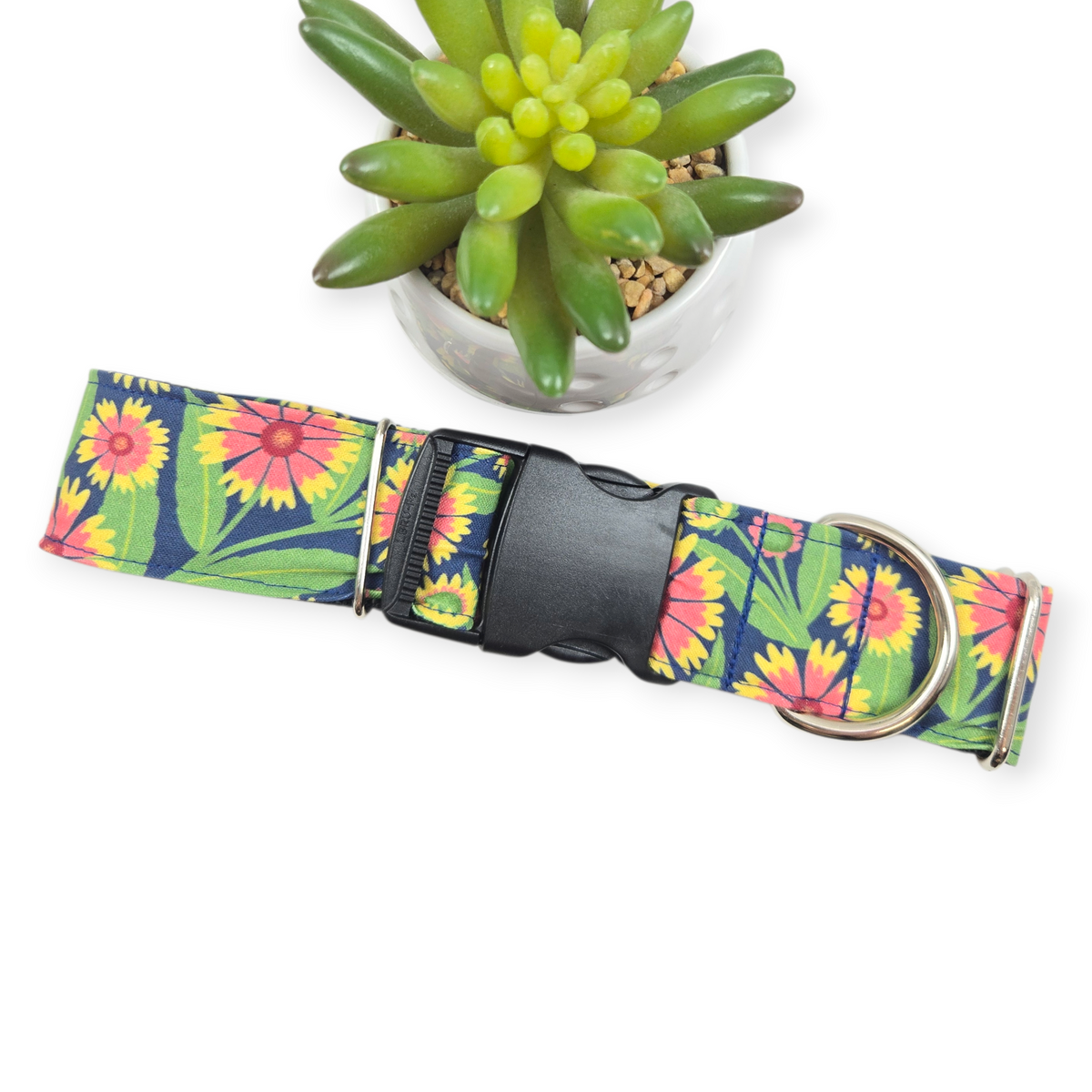 Gaillardia Dog Collar (X-Large, 1.5" wide)