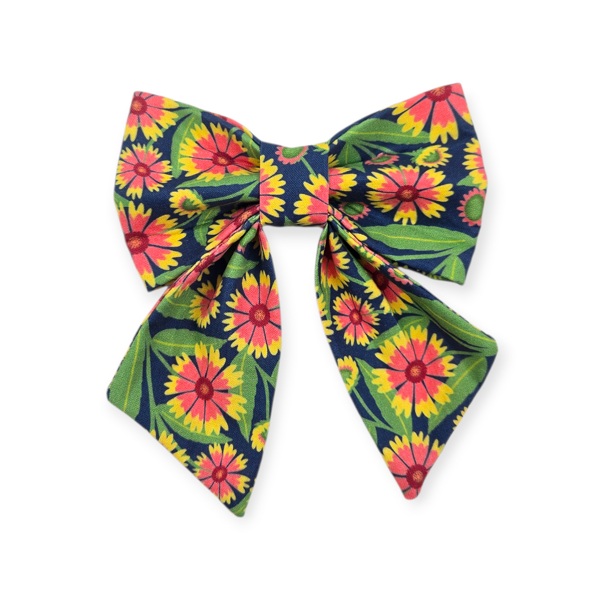 Gaillardia Floral Sailor Bow - 5"