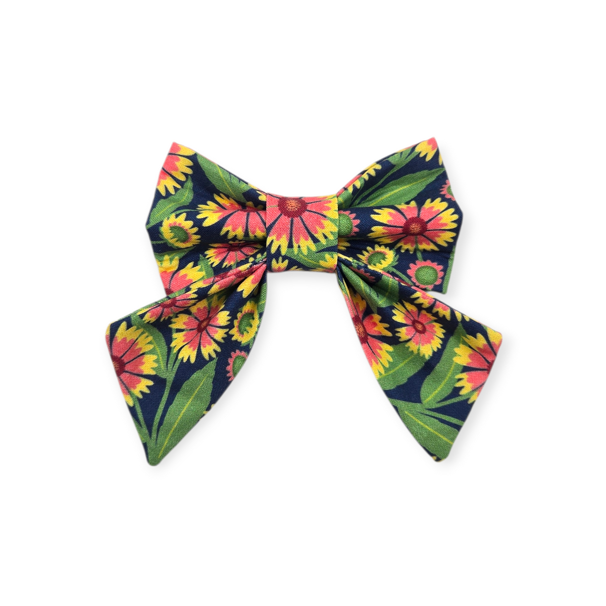Gaillardia Floral Sailor Bow - 4"