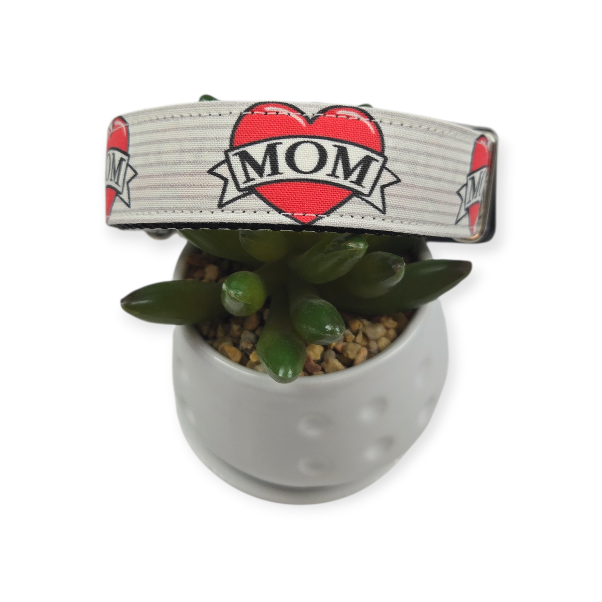 Mom Tattoo Dog Collar (Large)