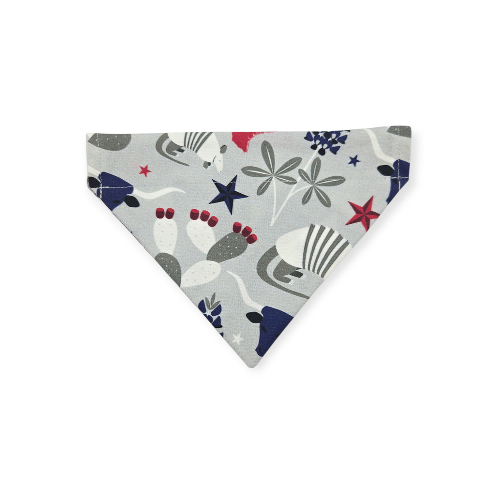 Symbols of Texas/Stacked Onyx Triangles Reversible Slide-on Bandana (Small)