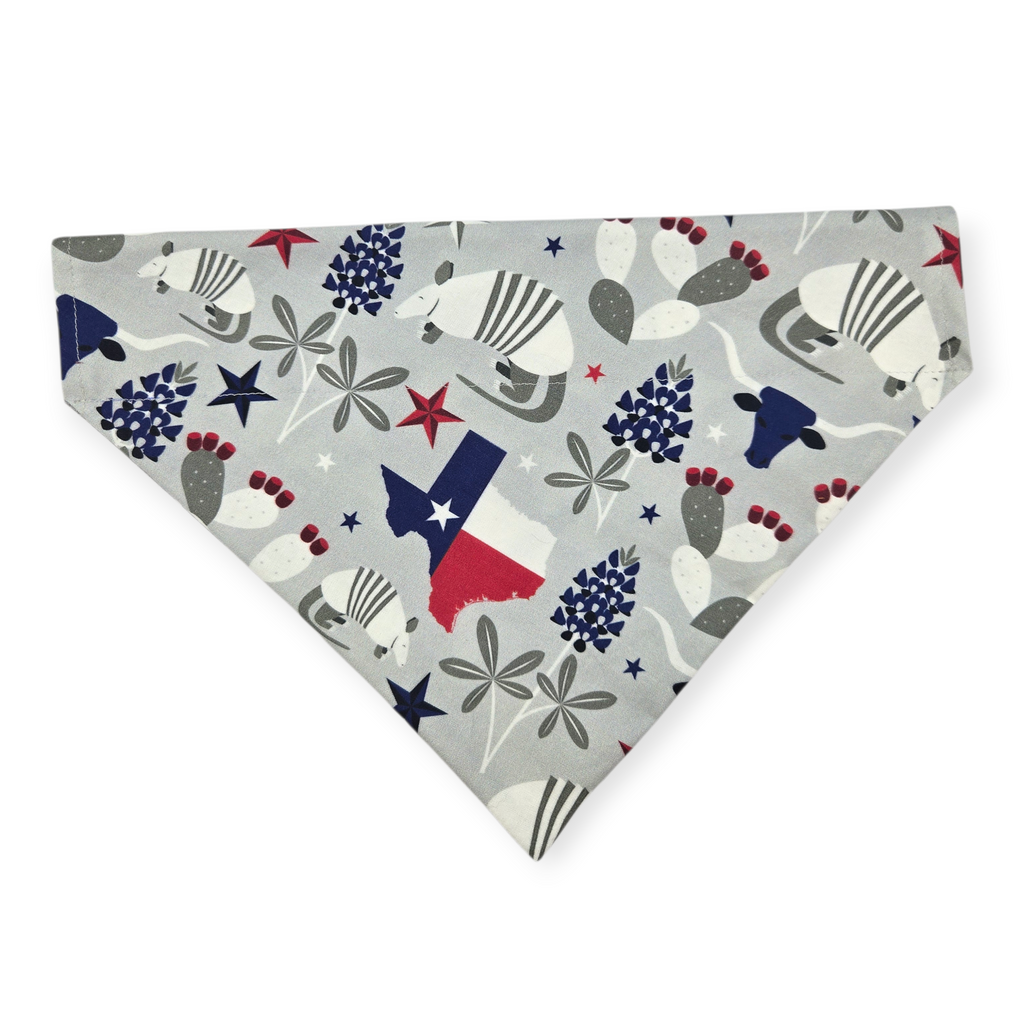 Symbols of Texas/Stacked Onyx Triangles Reversible Slide-on Bandana (Large)