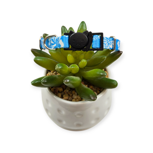 Blue Hawaiian Kitty Collar (XX-Small)