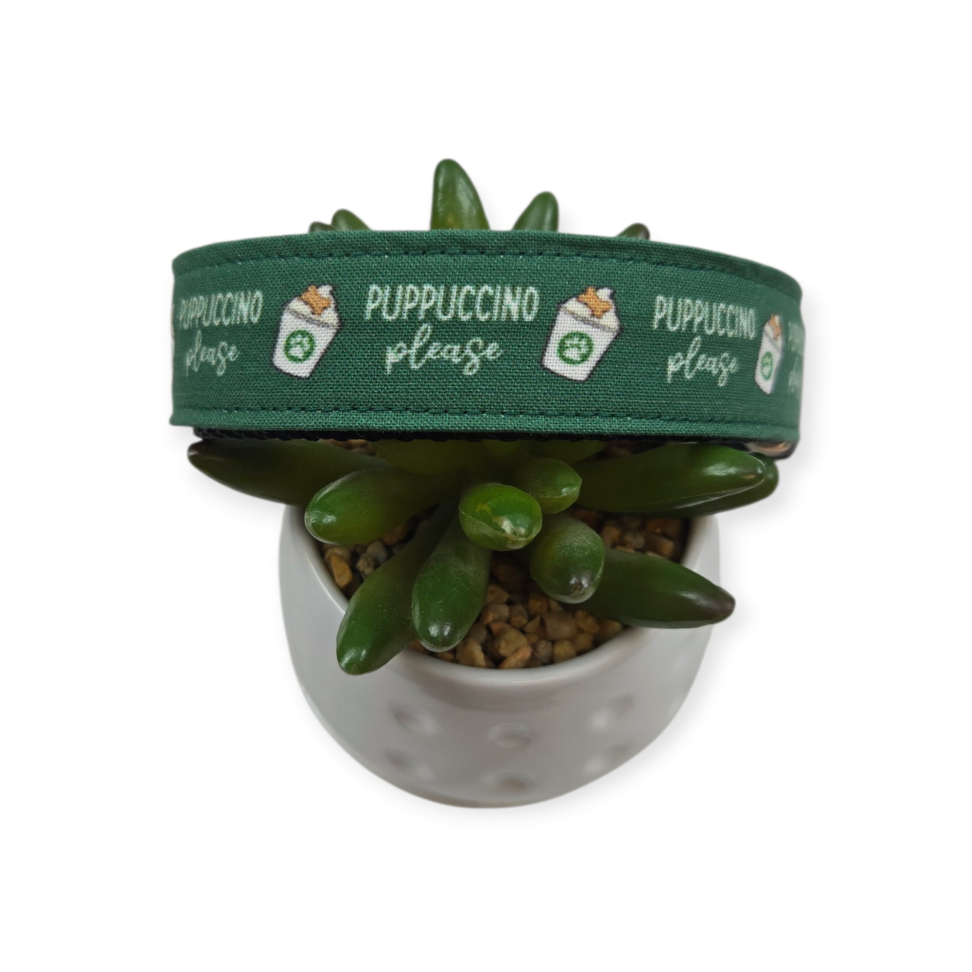 Puppuccino Please Dog Collar (Large)