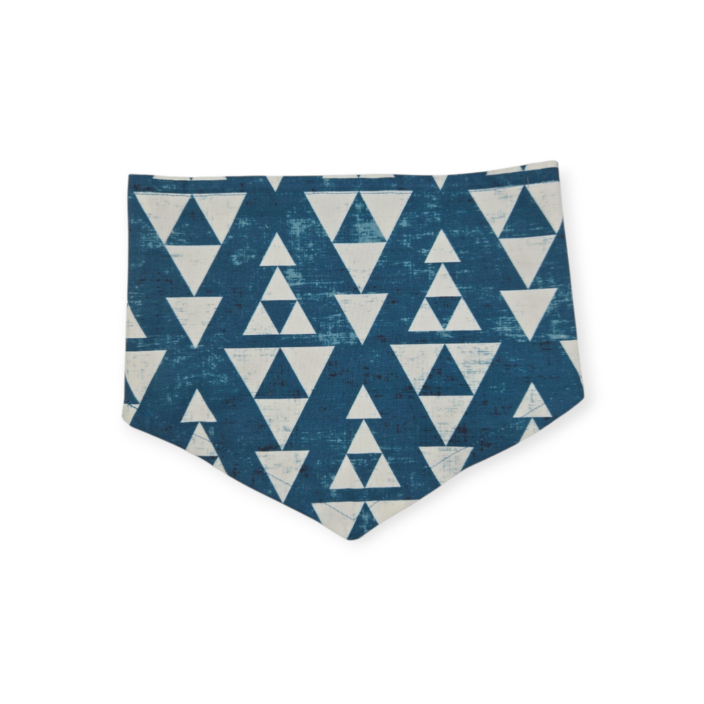 Texas Western Americana/Teal Southwestern Reversible Tie-on Bandana (Large)