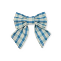 Blue Spring Plaid Sailor Bow - 4"
