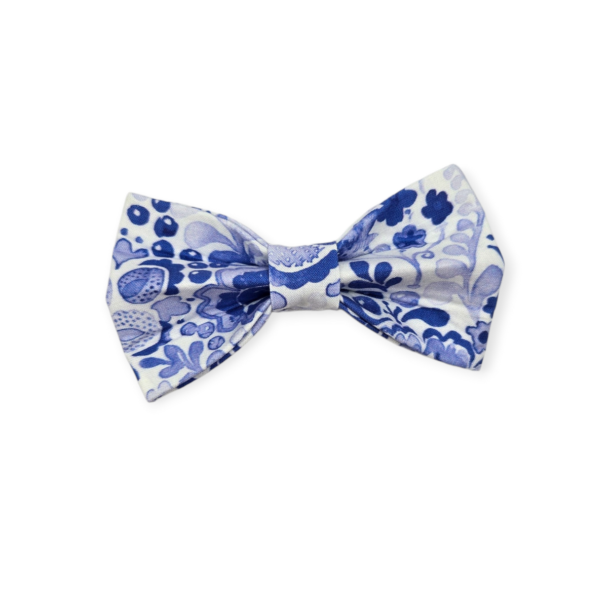 Folksy Blue Watercolor Bowtie - 5"