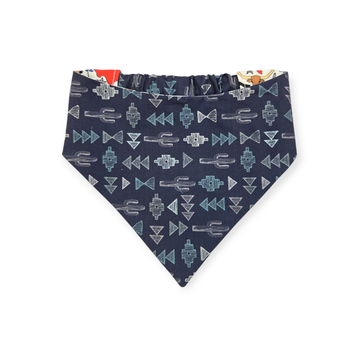 Texas Symbols/Santa Fe Nights Reversible Slip-on Scrunchie Bandana (Large/X-Large)