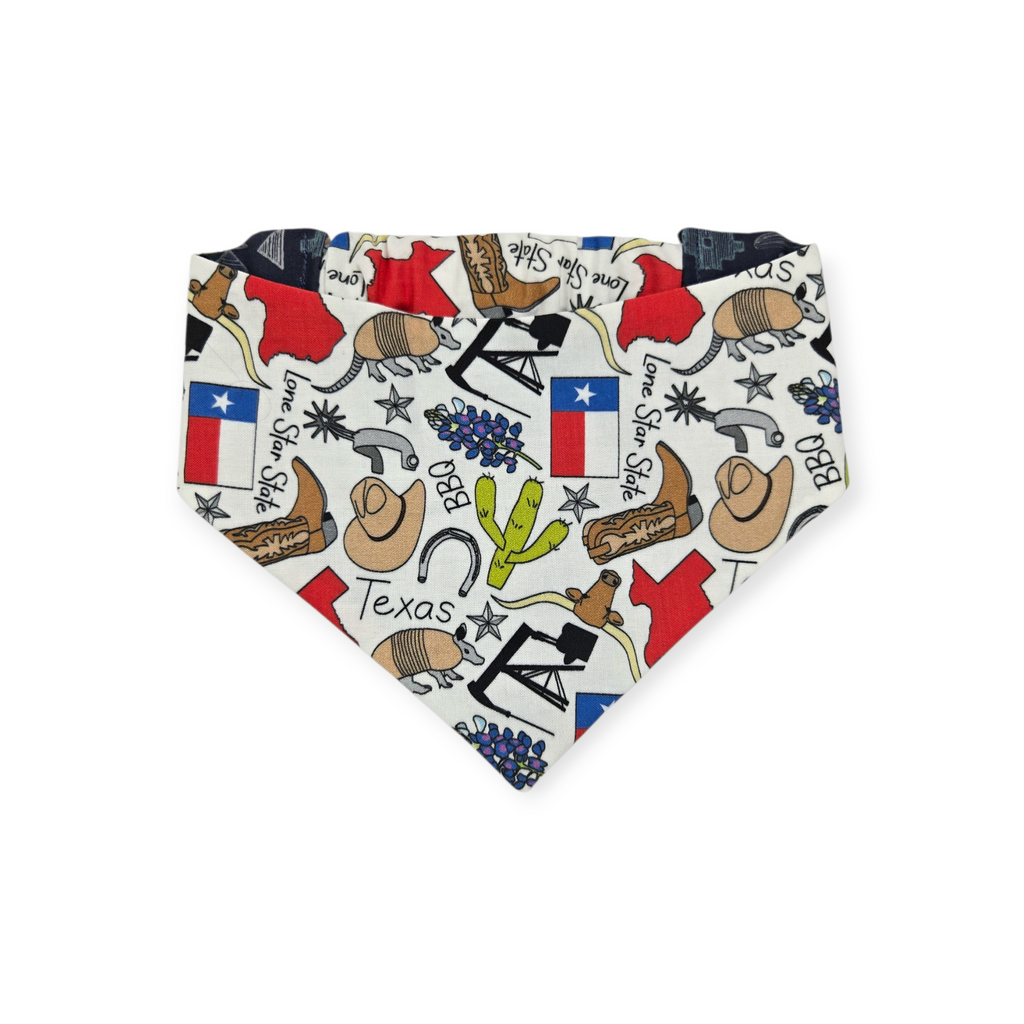 Texas Symbols/Santa Fe Nights Slip-on Scrunchie Bandana (Medium)