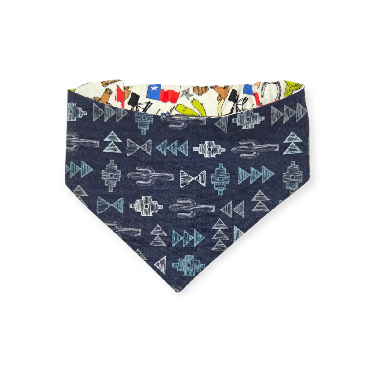 Texas Symbols/Santa Fe Nights Slip-on Scrunchie Bandana (Medium)