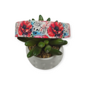 Watercolor Poppies (var #1) Dog Collar (Large)