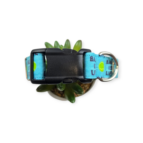 Ball Is Life Dog collar (Medium, 1" wide)