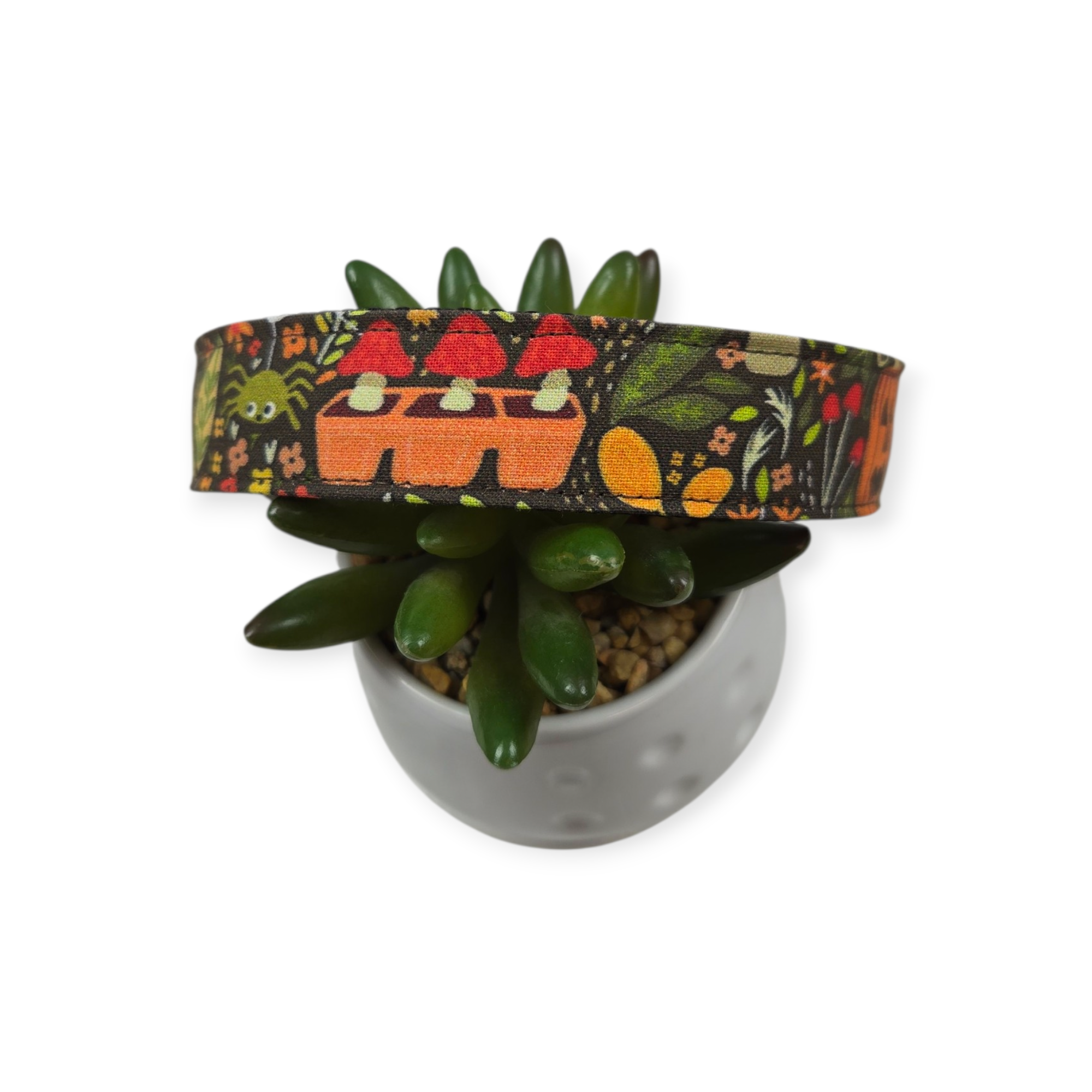 Cottagecore Halloween Garden Dog Collar (Large)