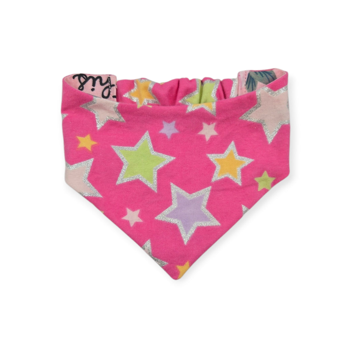 This is Bullshit/Pink Stars Reversible Slip-on Scrunchie Bandana (X-Small/Small)