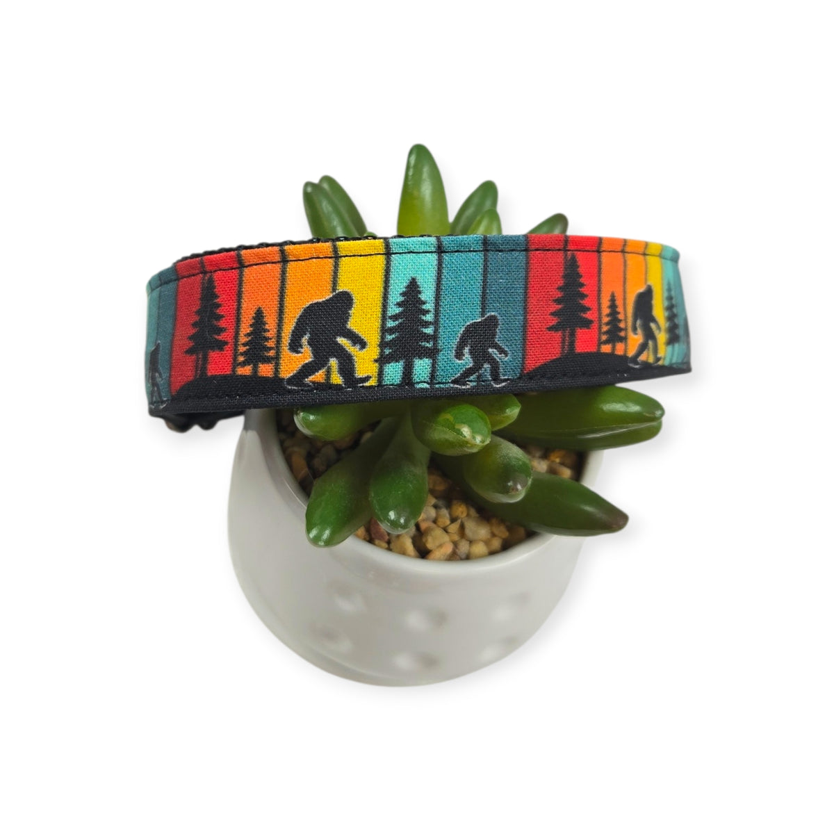 Retro Sasquatch Dog Collar (Large)
