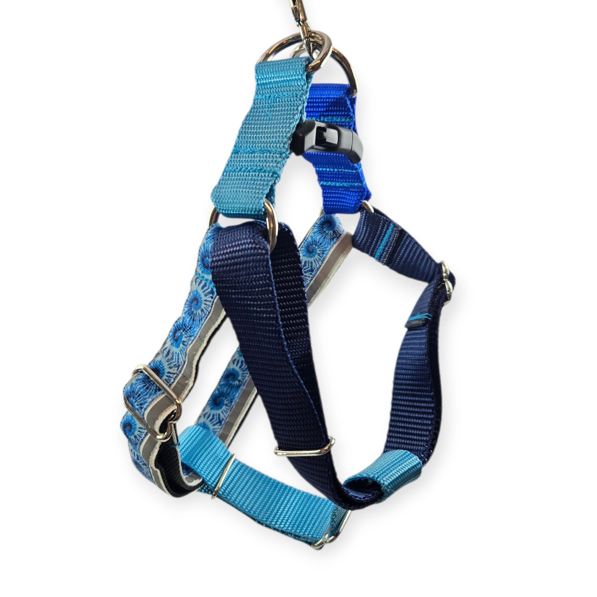 Blue Tie Dye Step-In Harness (Medium)