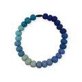 Shades of Blue PomPom Necklace (18.5")