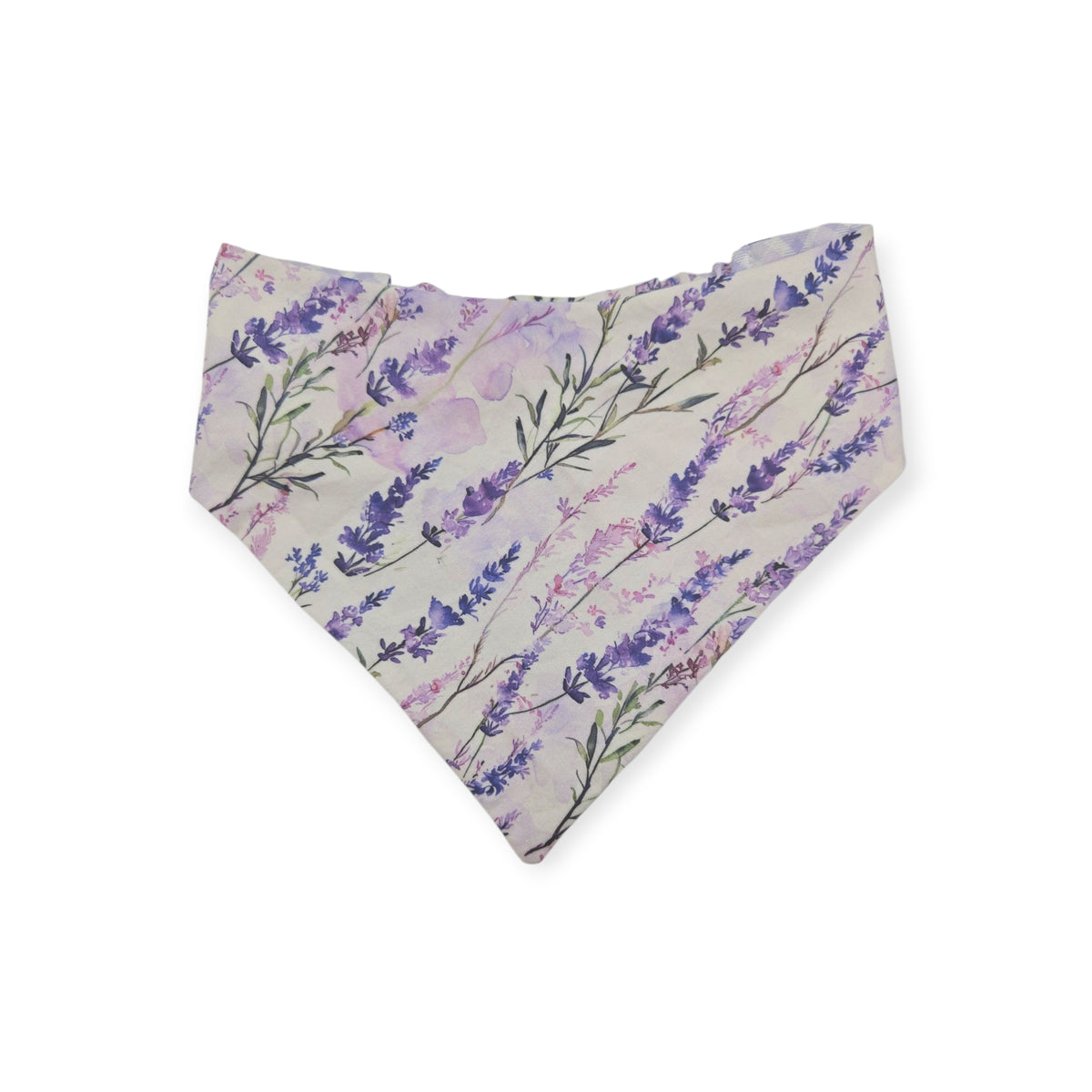 Vintage Lavender/Lavender Diagonal Plaid Reversible Slip-on Scrunchie Bandana (Medium/Large)