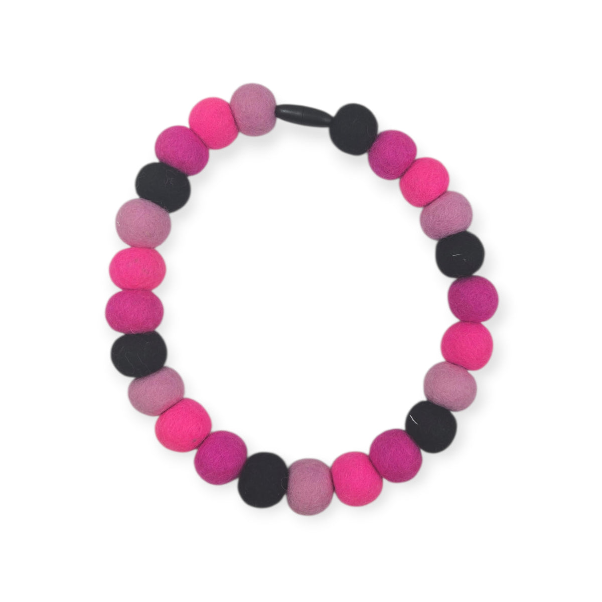 Skater Girl PomPom Necklace (16.5")