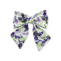 Purple Meadow Flower Sailor Bow - 5"