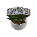 Fuck This Shit Stencil Dog Collar (Large)