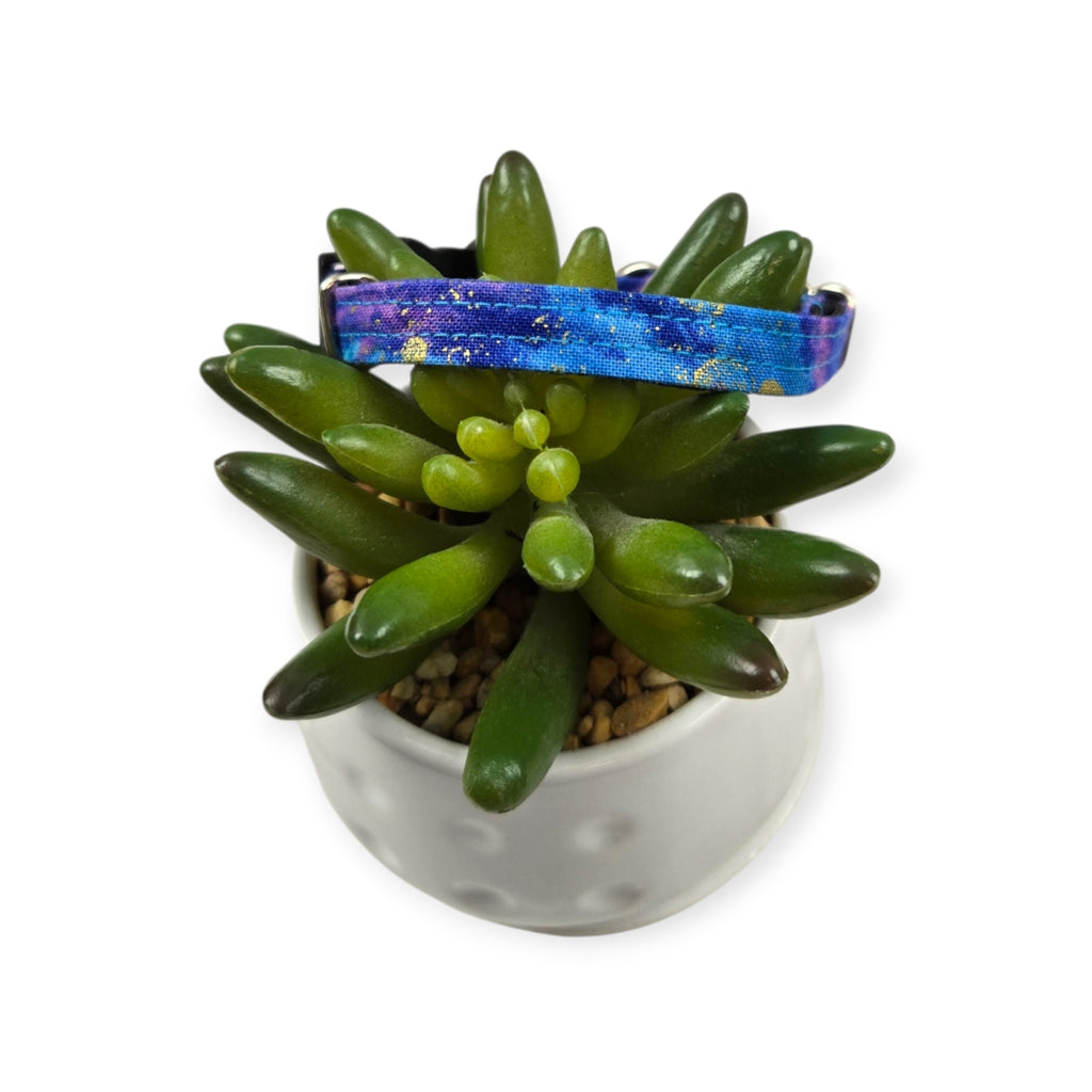 Starry Night Galaxy Kitty Collar (XX-Small)