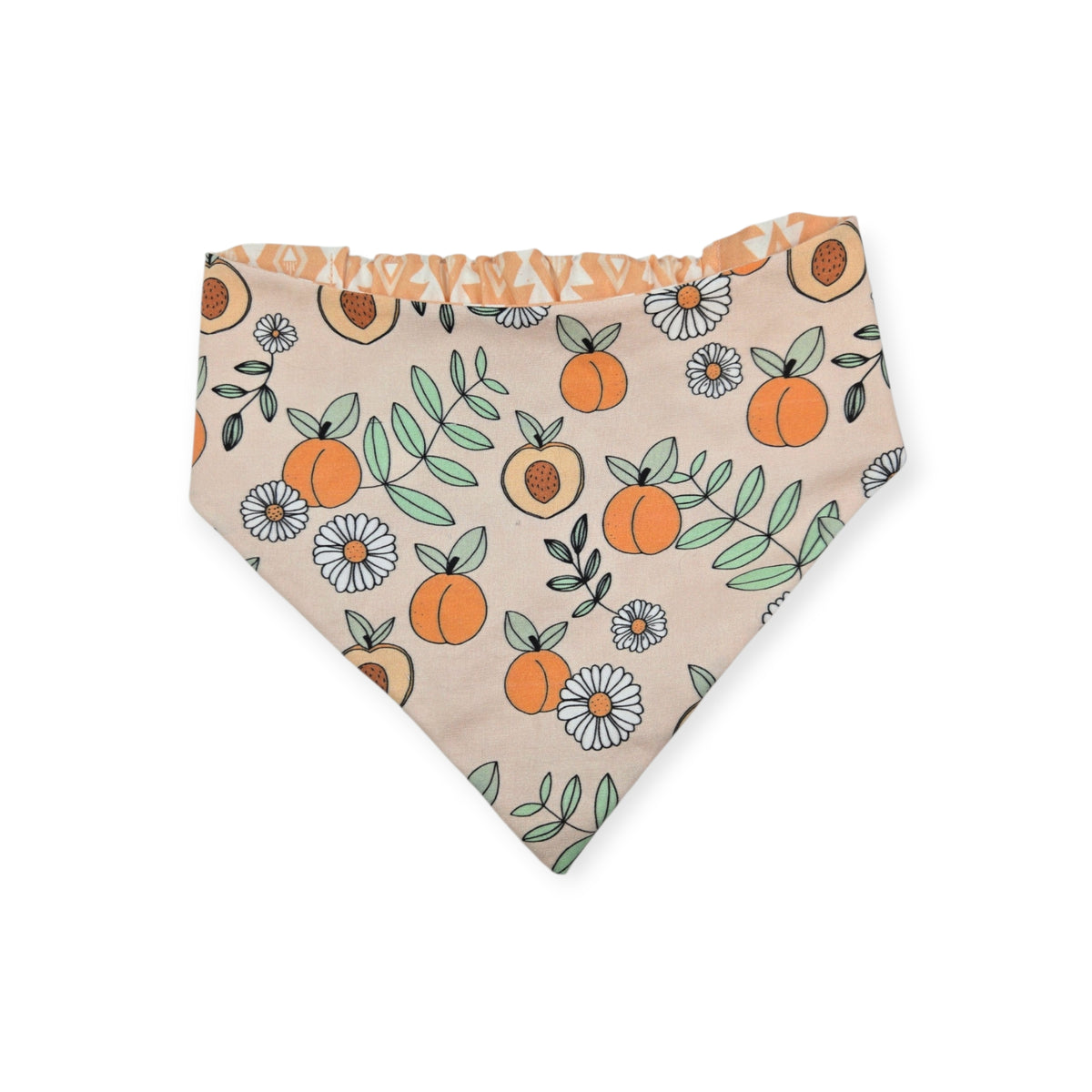 Sweet Peachy Daisies/Coastal Cowgirl Reversible Slip-on Scrunchie Bandana (Large/X-Large)