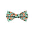 Peaches & Aqua Polka Dots Bowtie - 4"