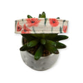 Watercolor Poppies Dog collar (Medium)