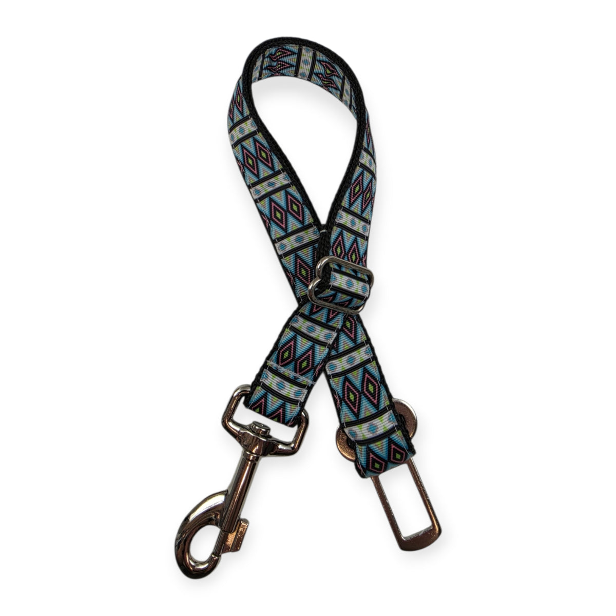 Blue Aztec Seat Belt (Large)