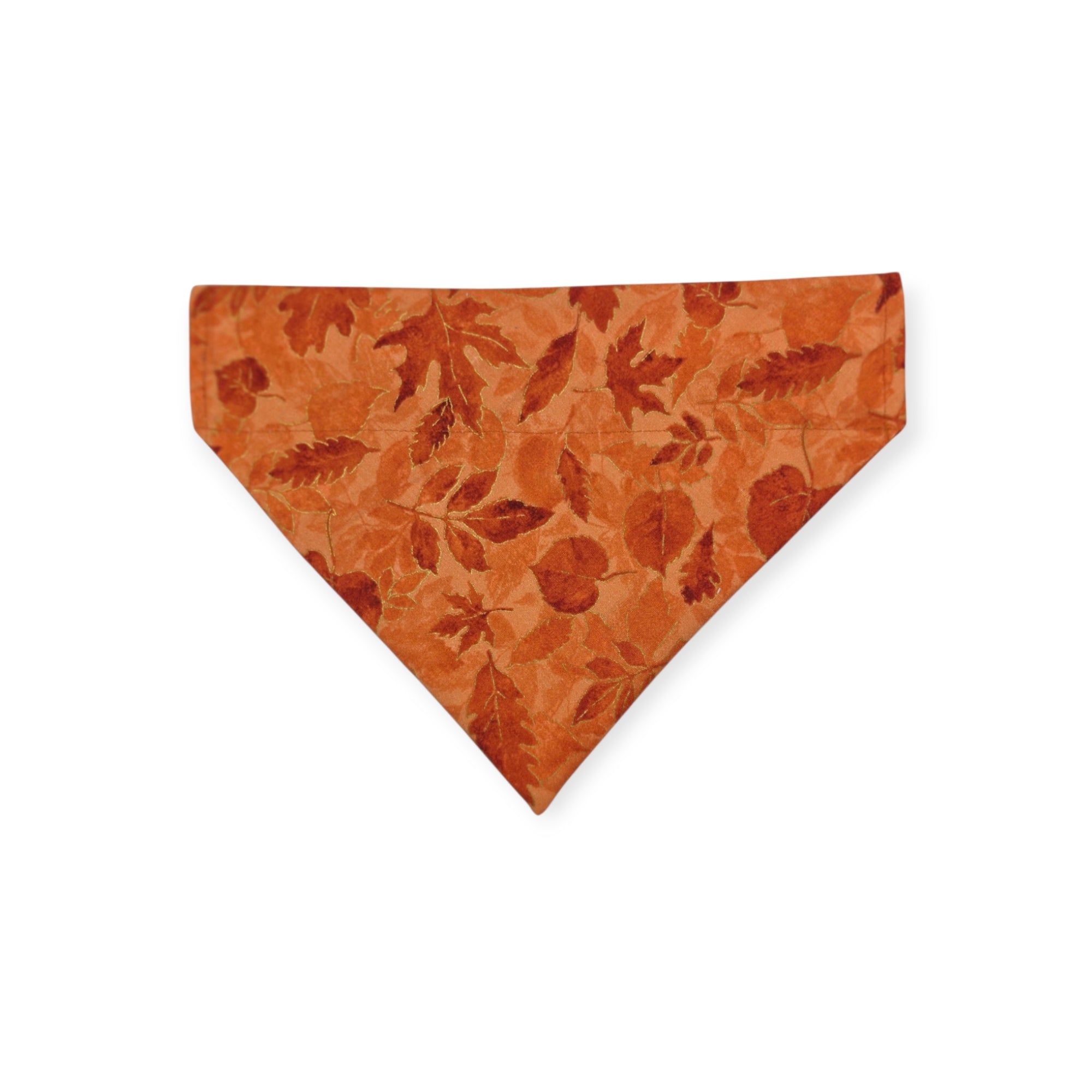 Daisy Pumpkins/ Orange Leaves Reversible Slide-on Bandana (Small)