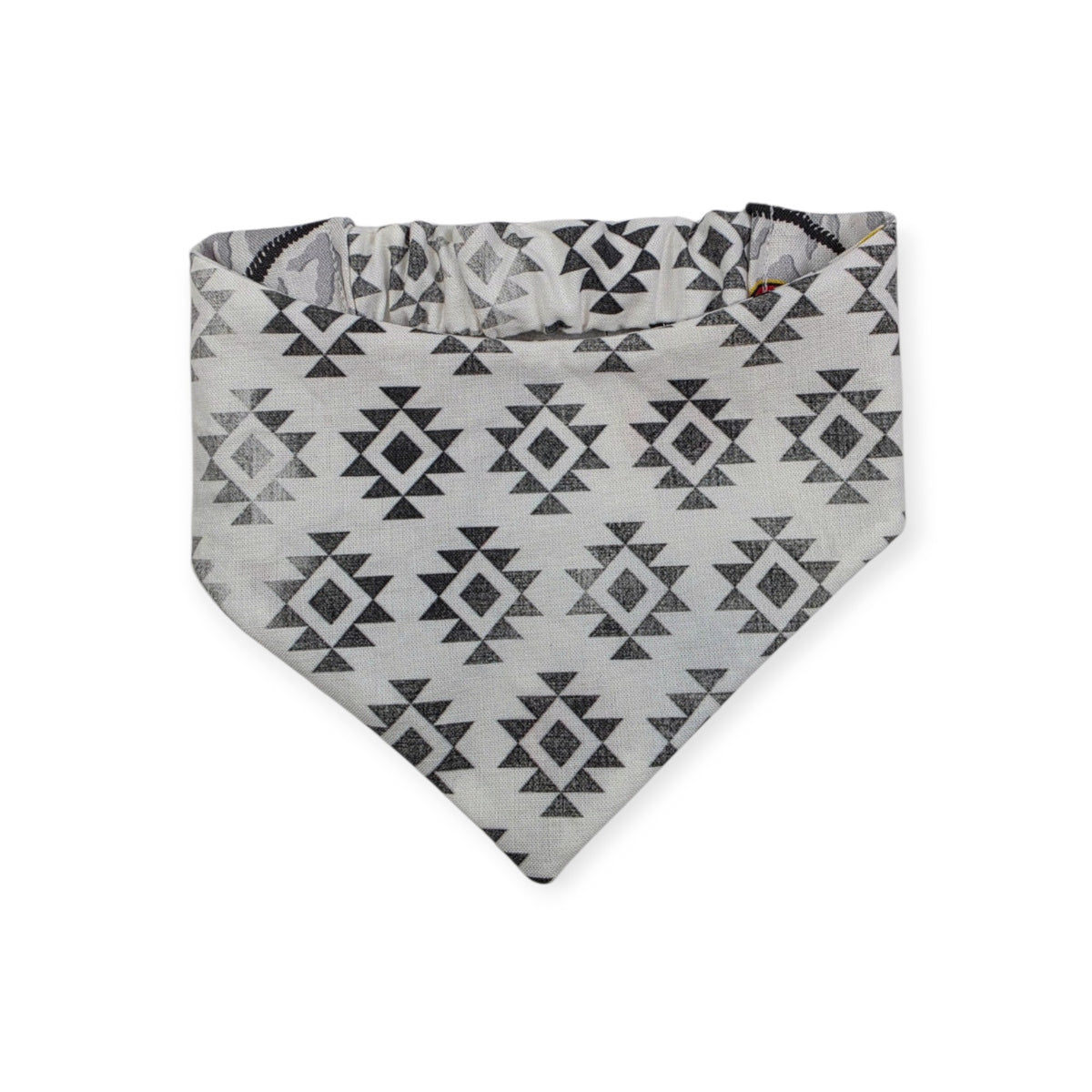 Jurassic Skeletons/Distressed Grunge Aztec Reversible Slip-on Scrunchie Bandana (Medium/Large)