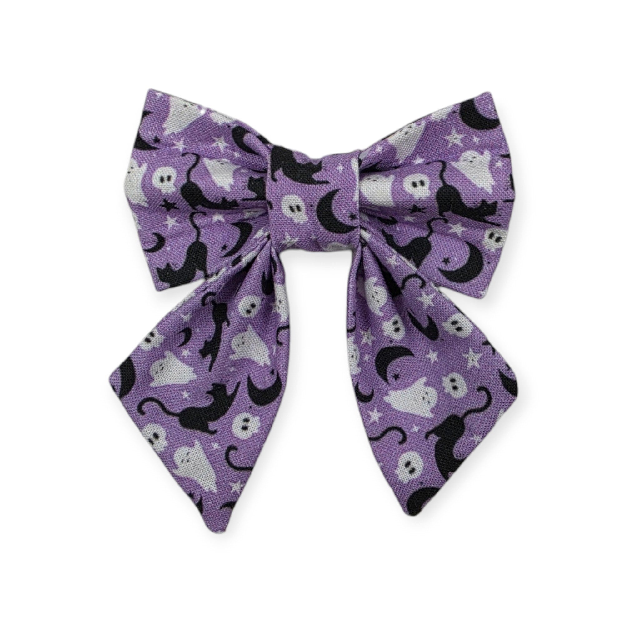 Halloween Cats and Ghosts Sailor Bow - 3"