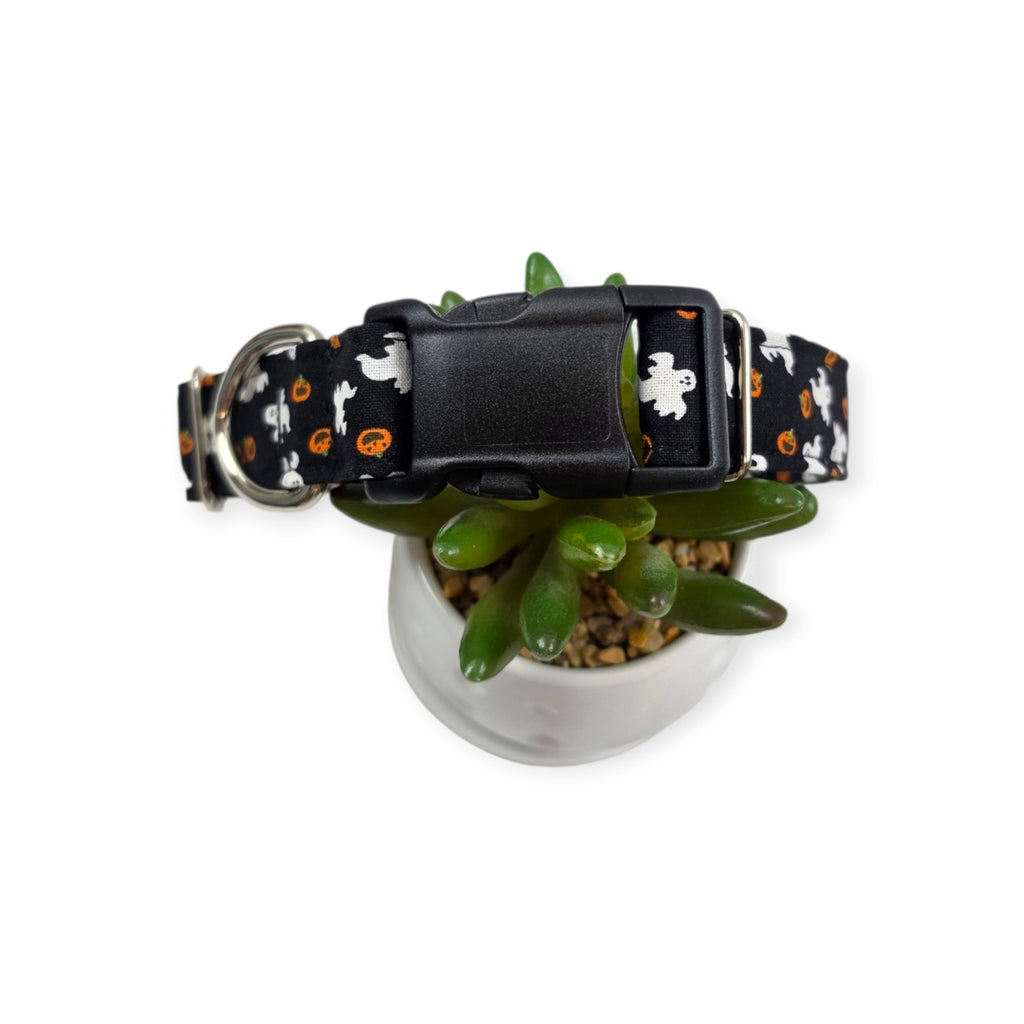 Ghosts & Pumpkins Dog Collar (Large)