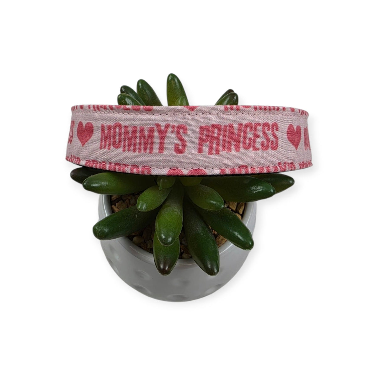 Mommy's Princess on Pink Dog Collar (Large)