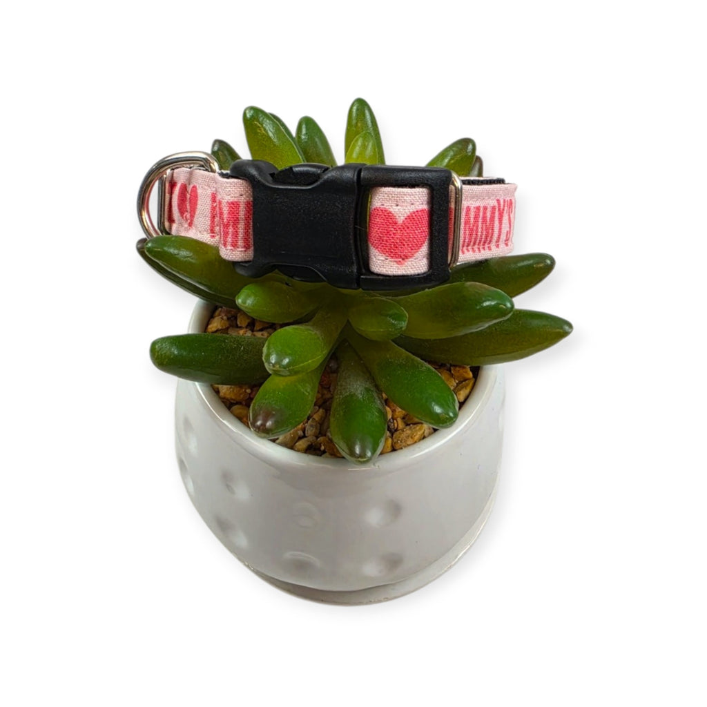 Mommy's Princess on Pink Dog Collar (Small)